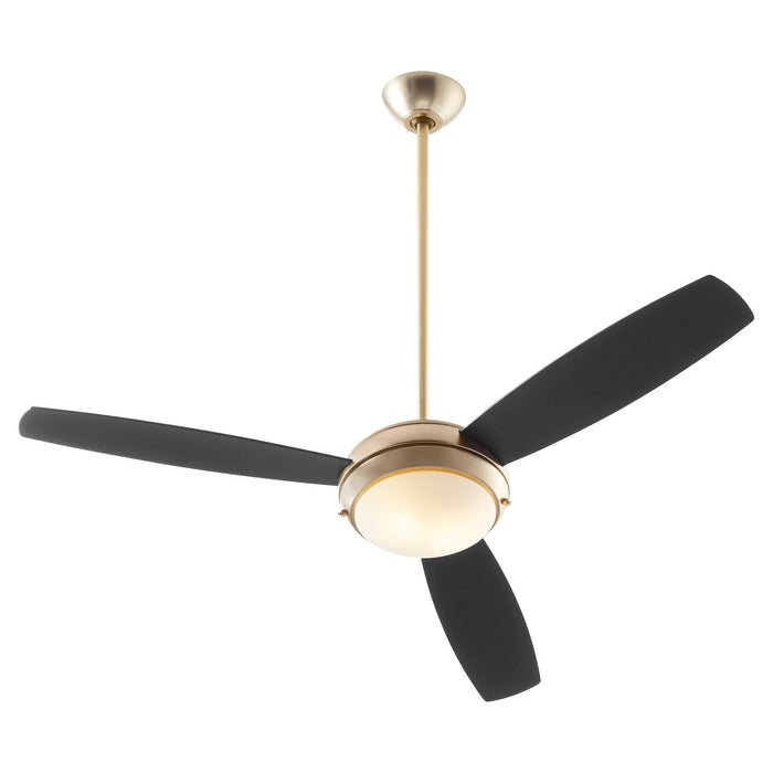 Quorum 20523-80 52" Ceiling Fan, Aged Brass