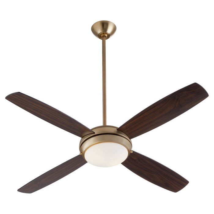 Quorum 20524-80 52" Ceiling Fan, Aged Brass