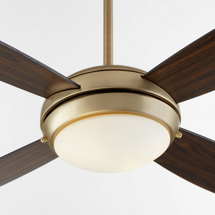 Quorum 20524-80 52" Ceiling Fan, Aged Brass