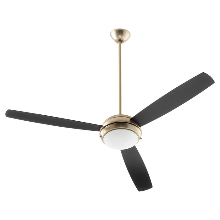 Quorum 20603-80 60" Ceiling Fan, Aged Brass