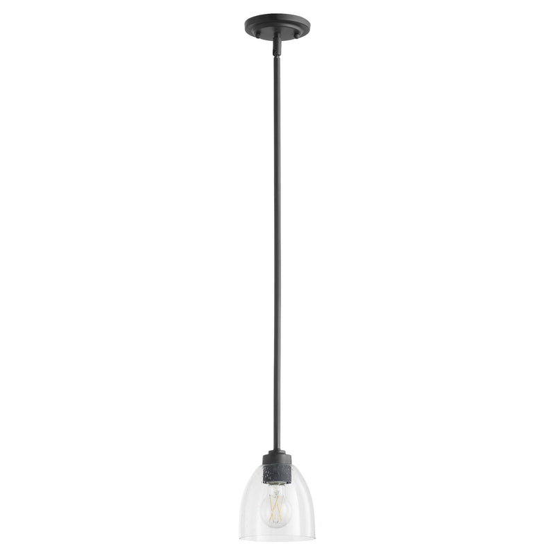 Quorum 3060-69 One Light Pendant, Textured Black