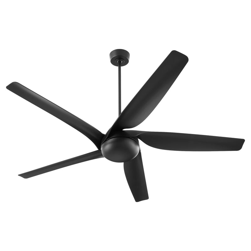 Quorum 41655-59 65" Ceiling Fan, Matte Black