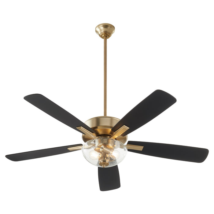 Quorum 4525-2280 52" Ceiling Fan, Aged Brass