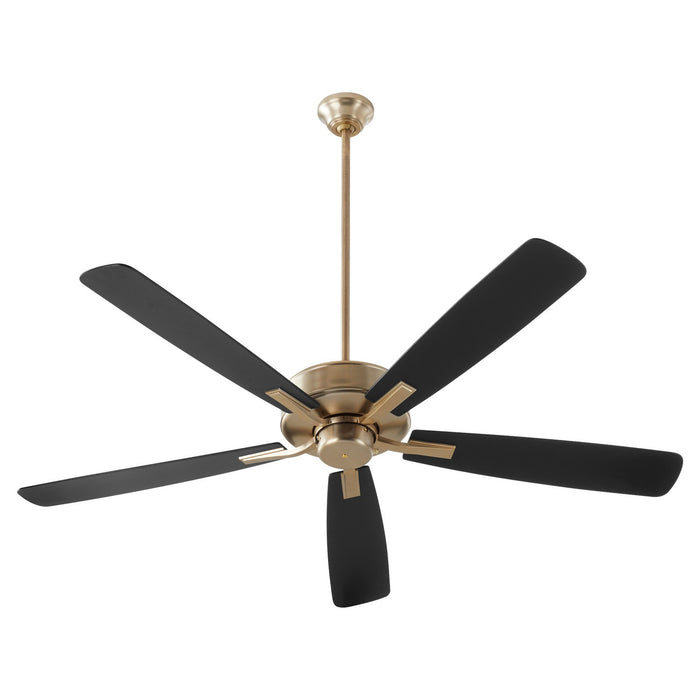 Quorum 4605-80 60" Ceiling Fan, Aged Brass
