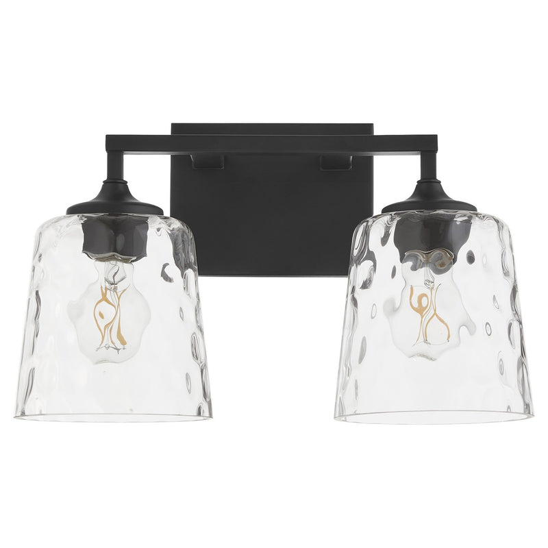 Quorum 5005-2-159 Two Light Vanity, Matte Black