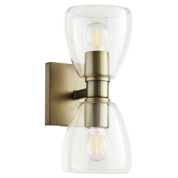Quorum 515-2-181 Two Light Wall Mount, Dark Brass