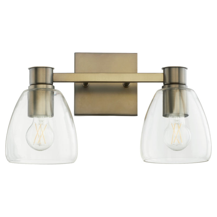 Quorum 515-2-81 Two Light Vanity, Dark Brass