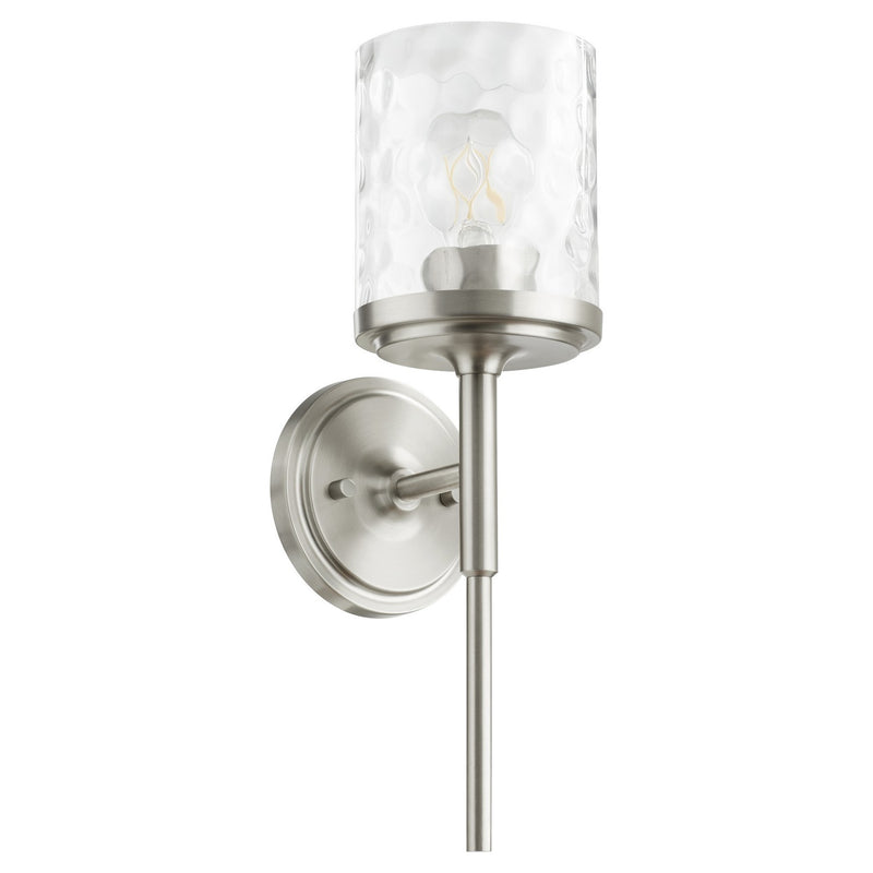 Quorum 517-1-65 One Light Wall Mount, Satin Nickel