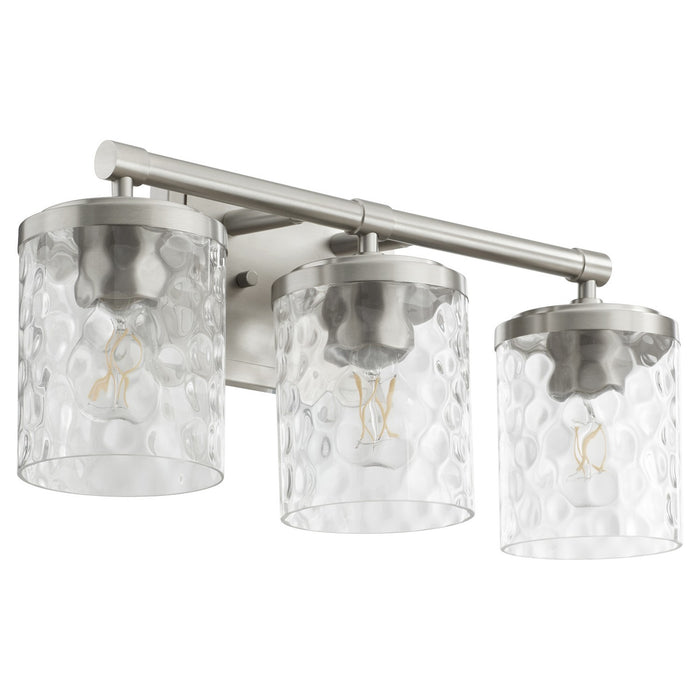 Quorum 517-3-65 Three Light Vanity, Satin Nickel