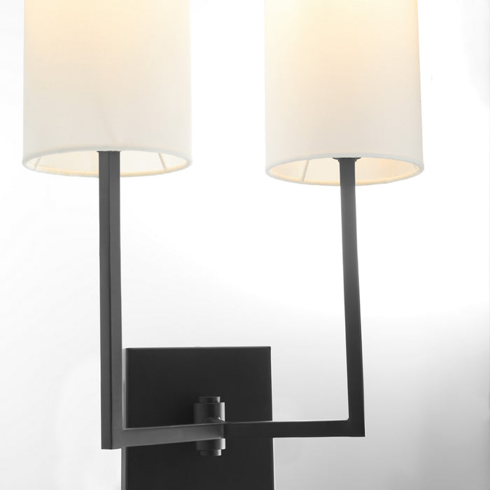 Quorum 5174-259 Two Light Wall Mount, Matte Black