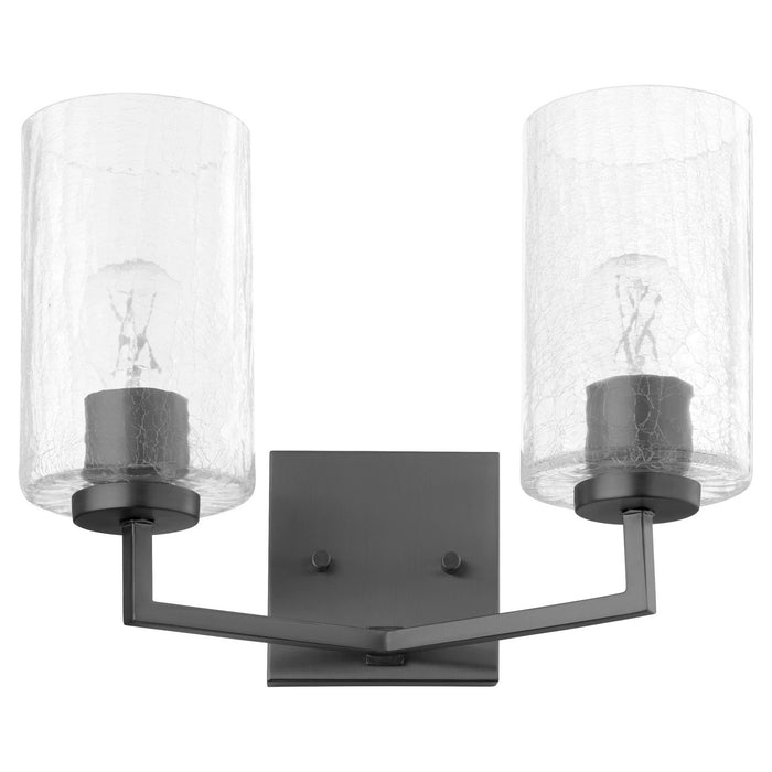 Quorum 5174-2-59 Two Light Wall Mount, Matte Black