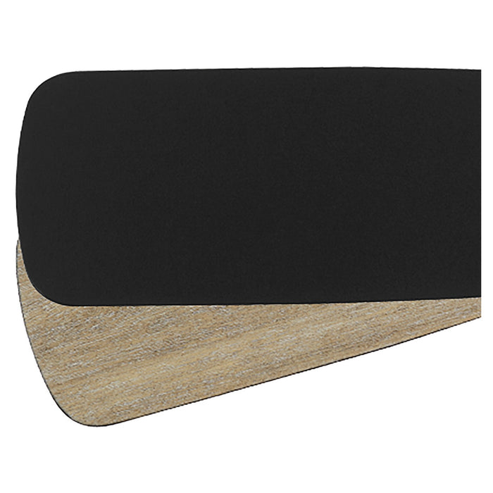 Quorum 5255941128 Fan Blade, Matte Black / Weathered Oak