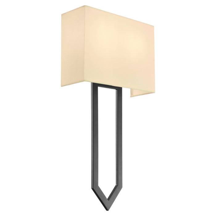 Quorum 5478-2-59 Two Light Wall Sconce, Matte Black