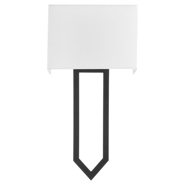 Quorum 5478-2-59 Two Light Wall Sconce, Matte Black