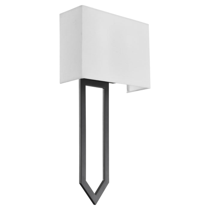 Quorum 5478-2-59 Two Light Wall Sconce, Matte Black