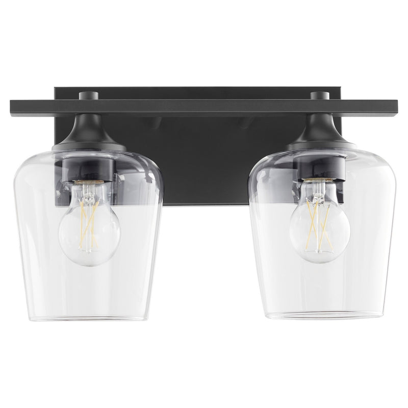 Quorum 558-2-59 Two Light Vanity, Matte Black