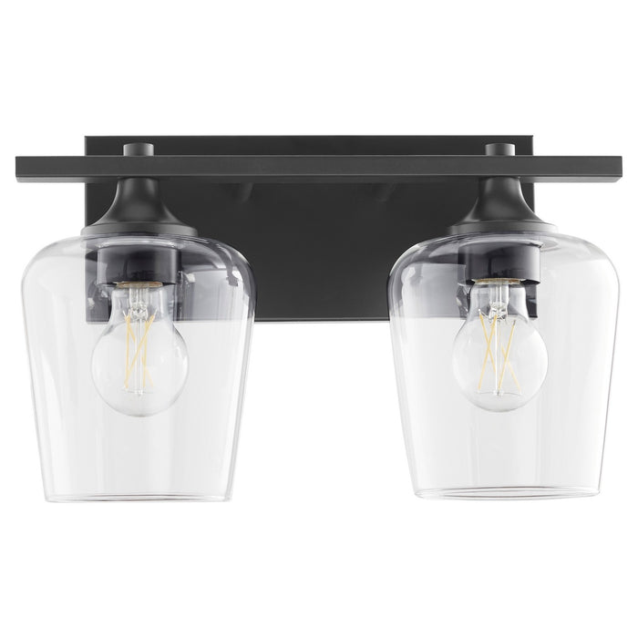 Quorum 558-2-59 Two Light Vanity, Matte Black