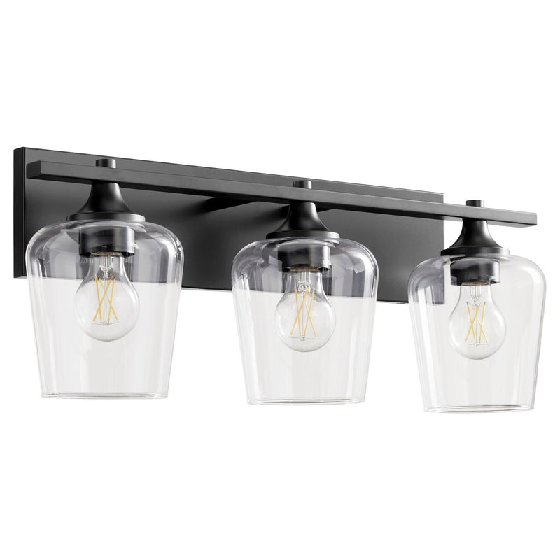 Quorum 558-3-59 Three Light Vanity, Matte Black