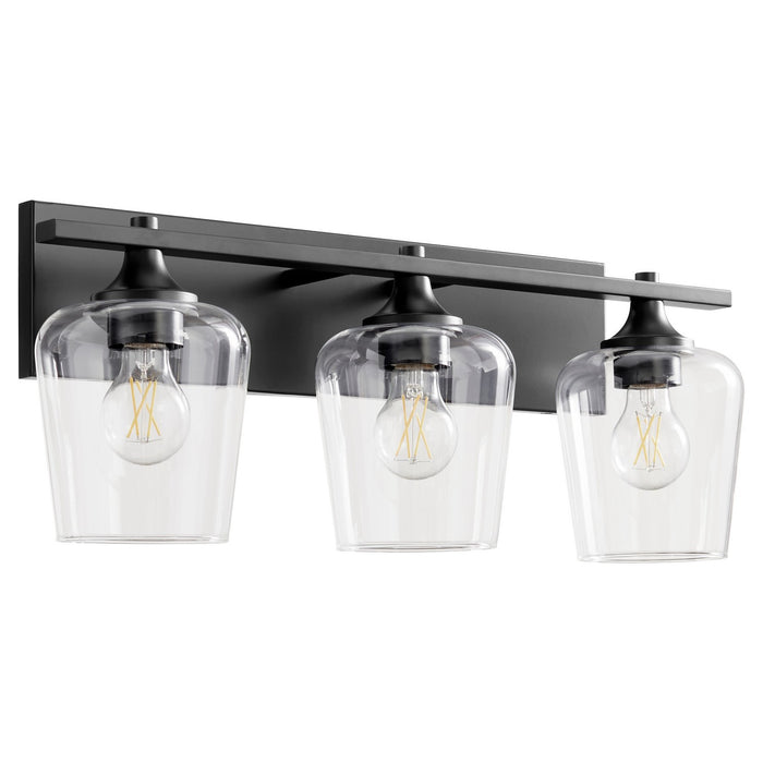 Quorum 558-3-59 Three Light Vanity, Matte Black