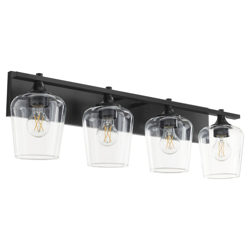 Quorum 558-4-59 Four Light Vanity, Matte Black