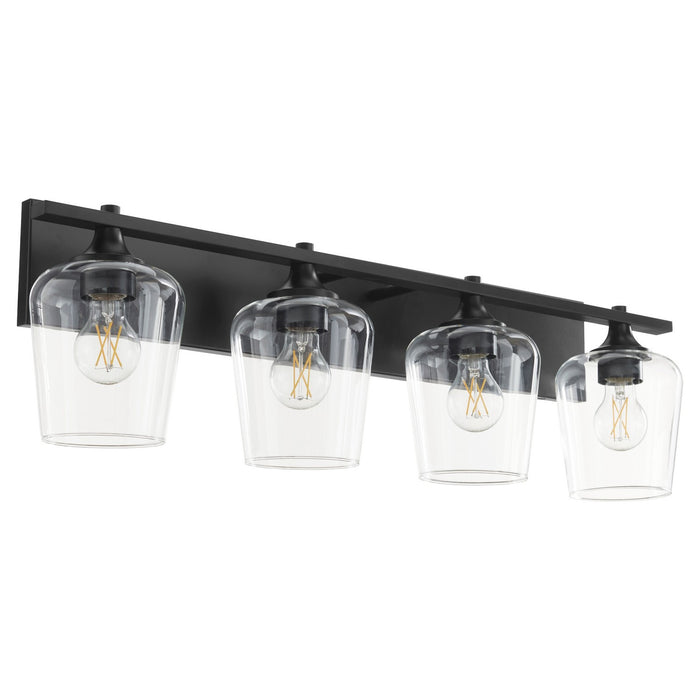 Quorum 558-4-59 Four Light Vanity, Matte Black