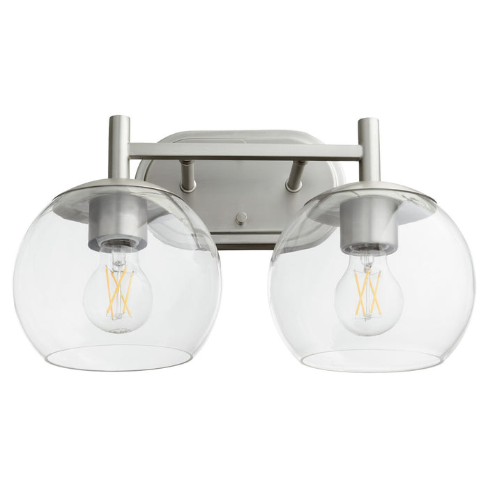 Quorum 578-2-65 Two Light Vanity, Satin Nickel