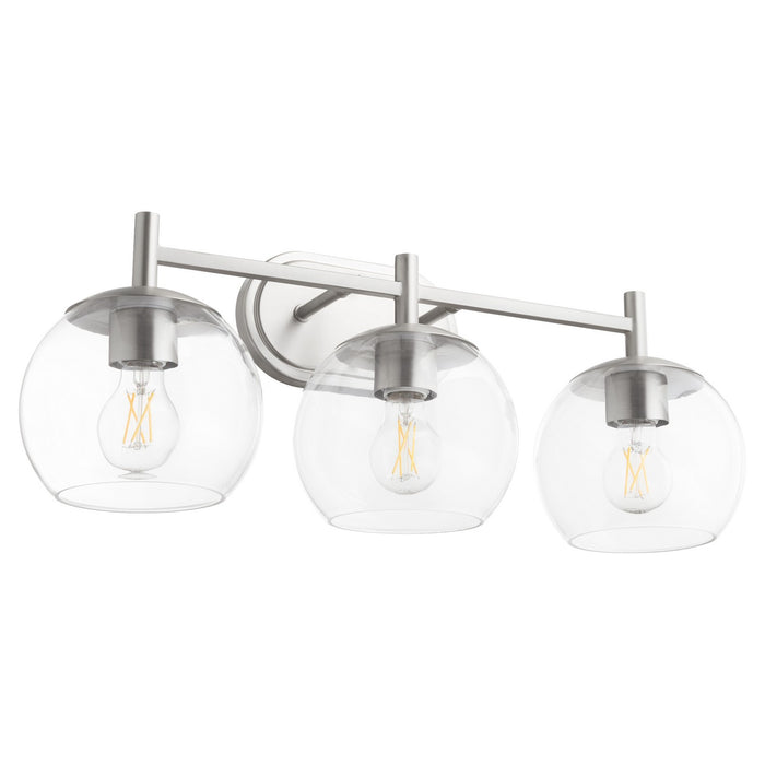 Quorum 578-3-65 Three Light Vanity, Satin Nickel