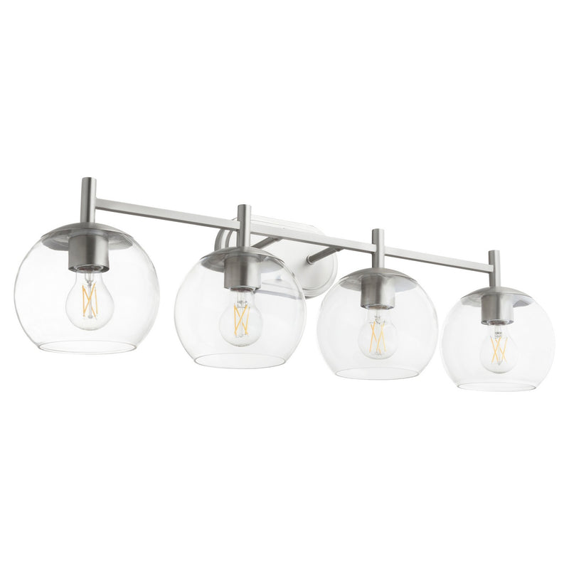 Quorum 578-4-65 Four Light Vanity, Satin Nickel