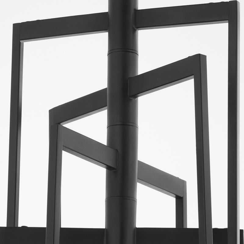 Quorum 6078-8-59 Eight Light Chandelier, Matte Black