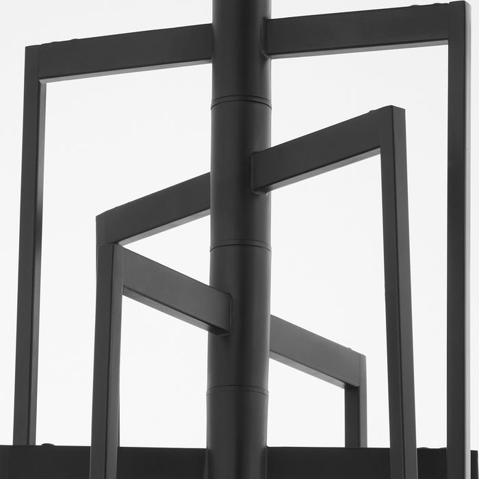Quorum 6078-8-59 Eight Light Chandelier, Matte Black