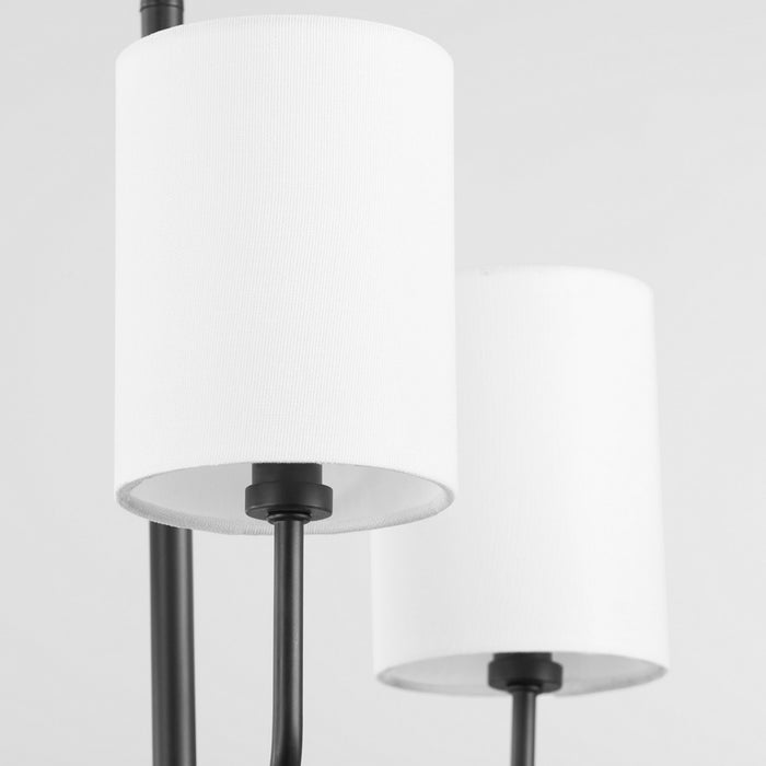 Quorum 657-3-59 Three Light Chandelier, Matte Black