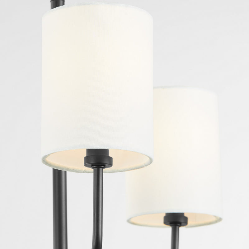 Quorum 657-3-59 Three Light Chandelier, Matte Black