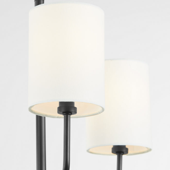 Quorum 657-3-59 Three Light Chandelier, Matte Black