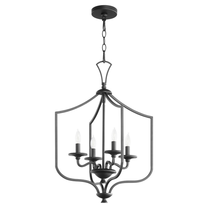 Quorum 8021-4-59 Four Light Entry, Matte Black