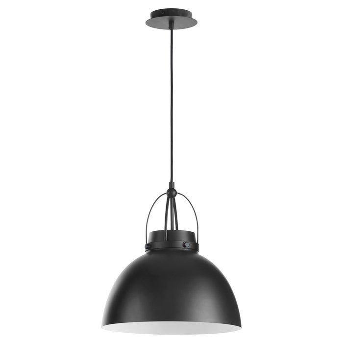 Quorum 823-59 One Light Pendant, Matte Black