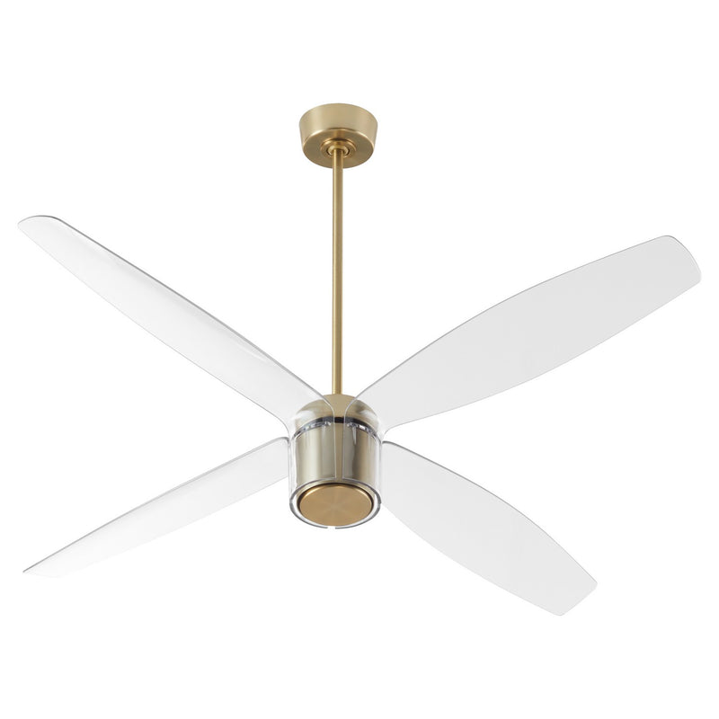 Quorum 3-116-40 60"Ceiling Fan, Aged Brass