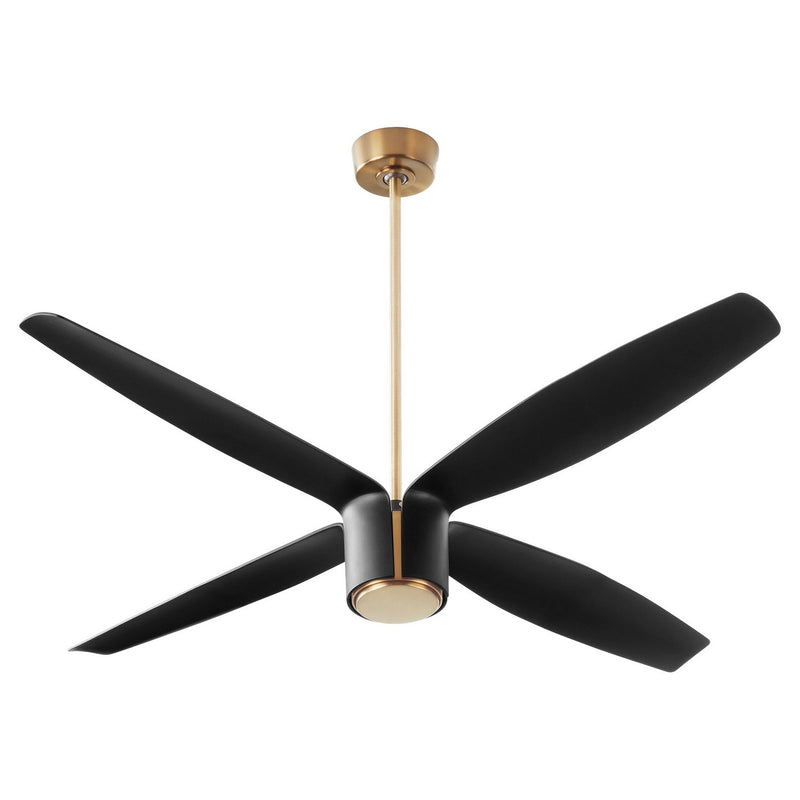 Quorum 3-116-4015 60"Ceiling Fan, Aged Brass