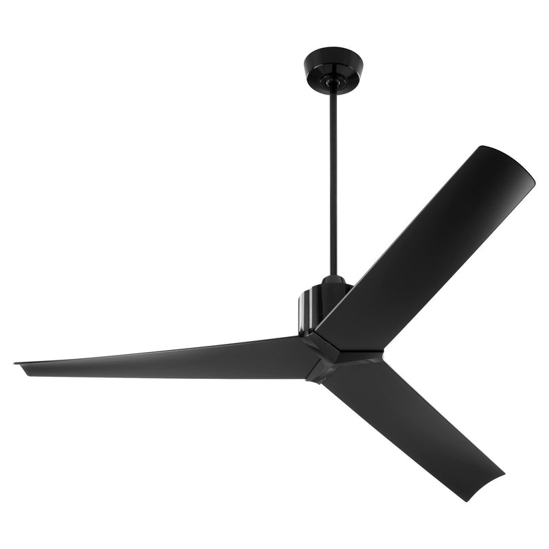 Quorum 3-117-115 60"Ceiling Fan, Black