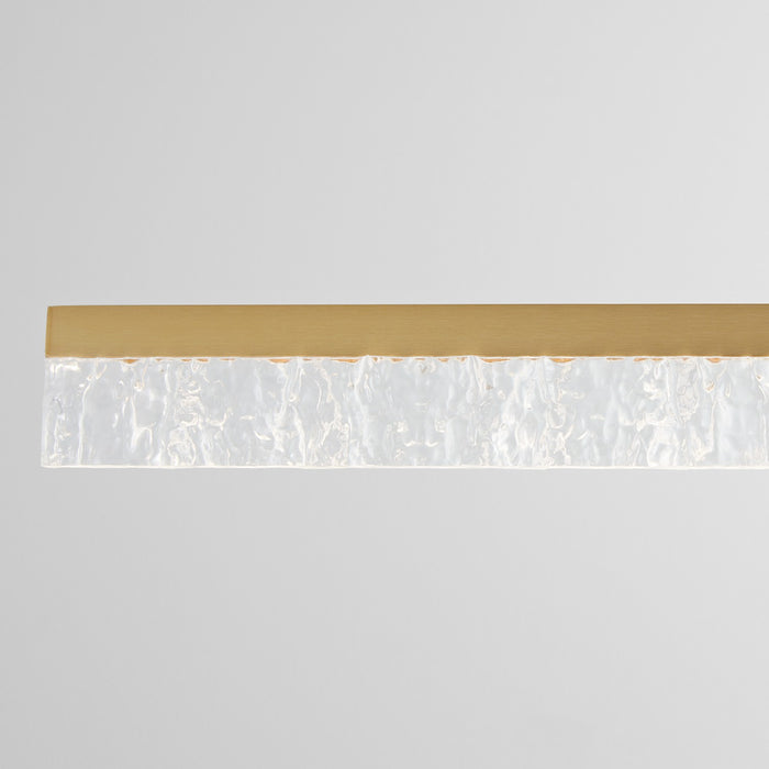 Oxygen 3-421-40 LED Linear Pendant, Aged Brass