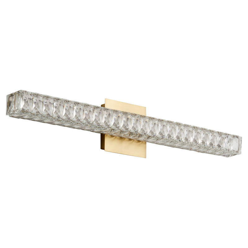 Quorum 3-574-40 LED Vanity, Aged Brass