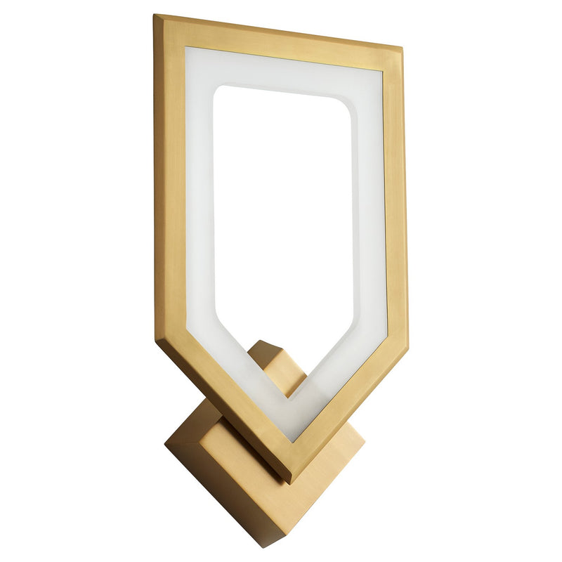 Quorum 3-59-40 LED Wall Sconce, Aged Brass