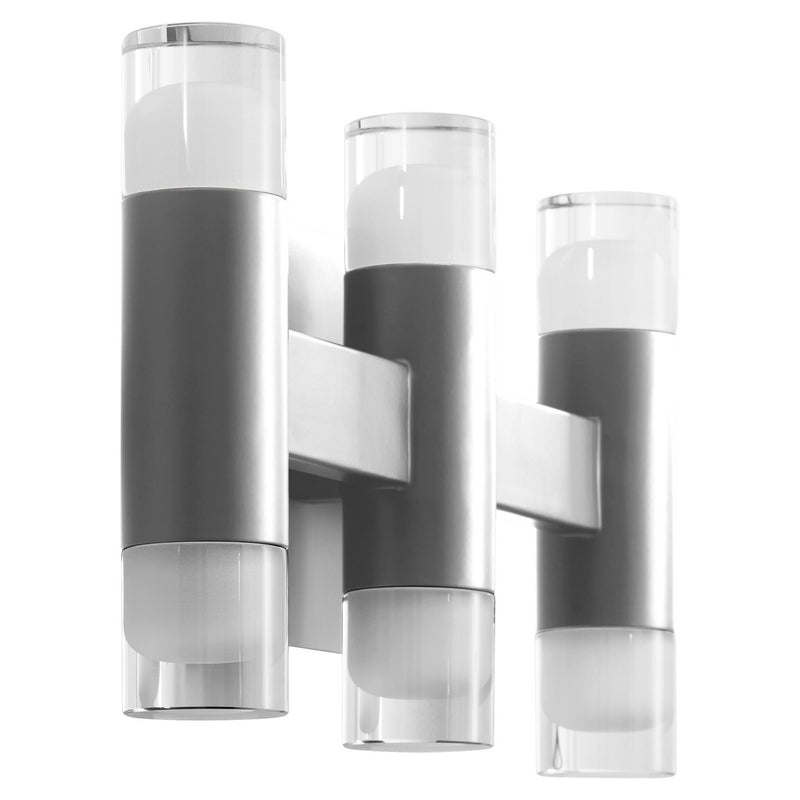 Quorum 3-596-24 LED Vanity, Satin Nickel