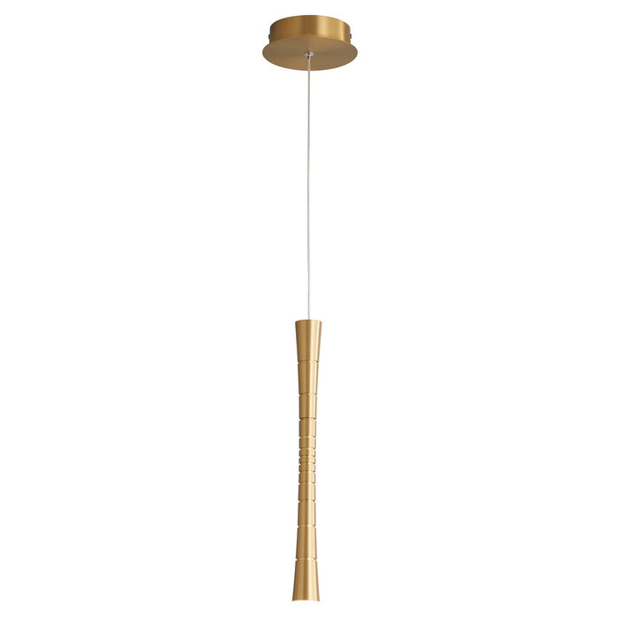 Oxygen 3-6004-40 LED Pendant, Aged Brass