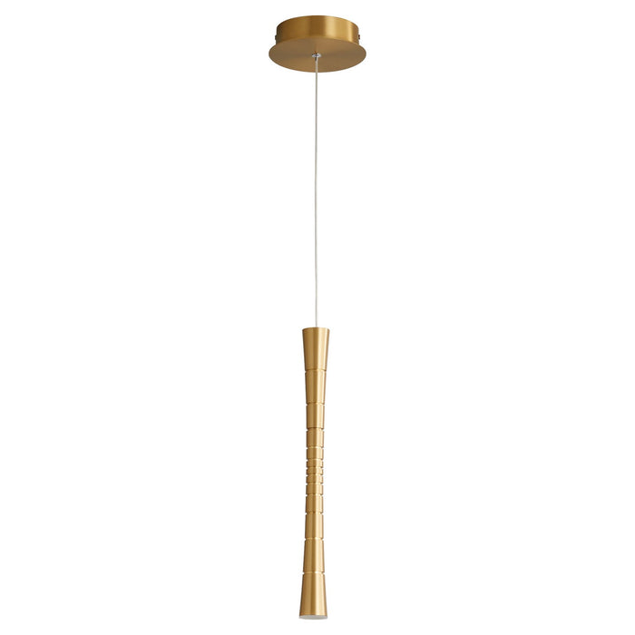 Oxygen 3-6004-40 LED Pendant, Aged Brass