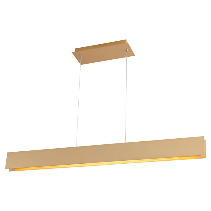 Oxygen 3-6018-60 LED Pendant, Powdered Gold
