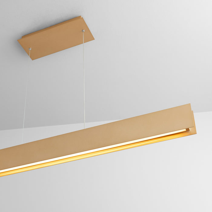 Oxygen 3-6018-60 LED Pendant, Powdered Gold
