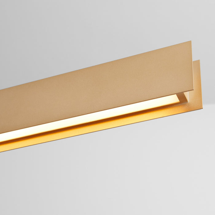Oxygen 3-6018-60 LED Pendant, Powdered Gold