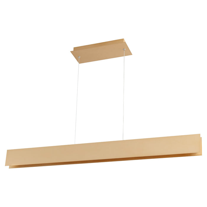 Oxygen 3-6018-60 LED Pendant, Powdered Gold