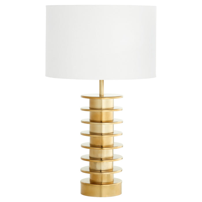 Cyan 11390-1 LED Table Lamp, Aged Brass