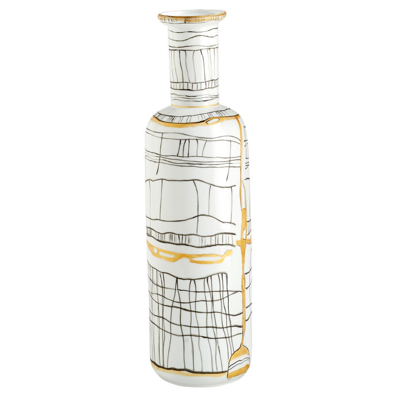 Cyan 11430 Vase, Black And White